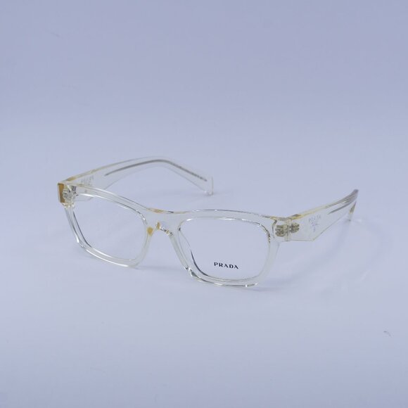 Prada PRB01V 19X1O1 Eyeglasses Pale Gold Plated 54mm Cat Eye Frame - Picture 1 of 10